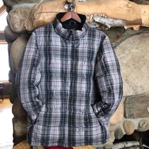 Eddie Bauer XL tall plaid down jacket